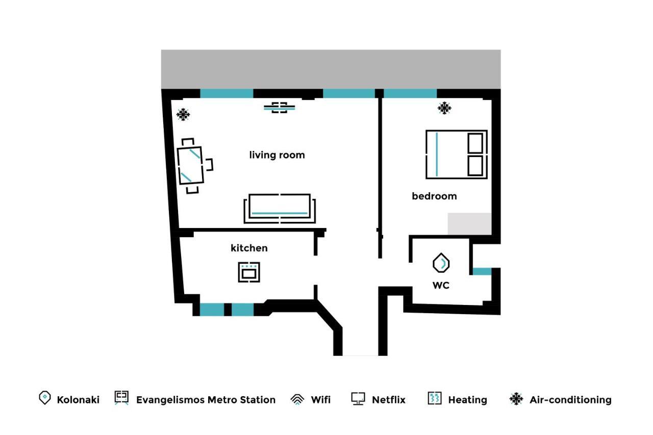 Desirable 1Bd Apartment In Kolonaki By Upstreet Athén Kültér fotó